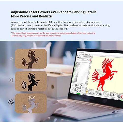 Ortur Laser Master Laser Engraver 20W Portable Laser Engraving Mac...