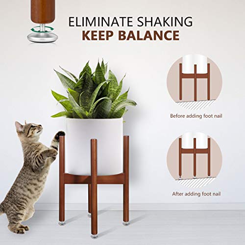 Homemaxs Plant Stands Indoor, Mid Century Plant Holder Indoor Disp...