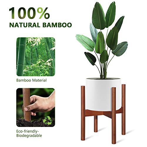 Homemaxs Plant Stands Indoor, Mid Century Plant Holder Indoor Disp...
