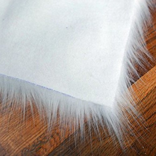 White Fur Fabric- Craft Fur, Fursuit Fur, Furry Fabric Shag Fur Fa...