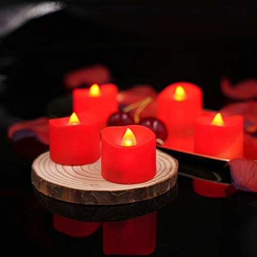 Homemory Flameless Candles, Pack of 24 Flickering LED Tea Light Ca...