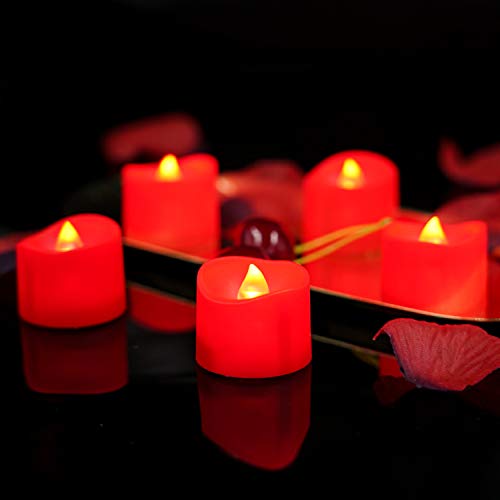Homemory Flameless Candles, Pack of 24 Flickering LED Tea Light Ca...
