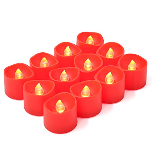 Homemory Flameless Candles, Pack of 24 Flickering LED Tea Light Ca...