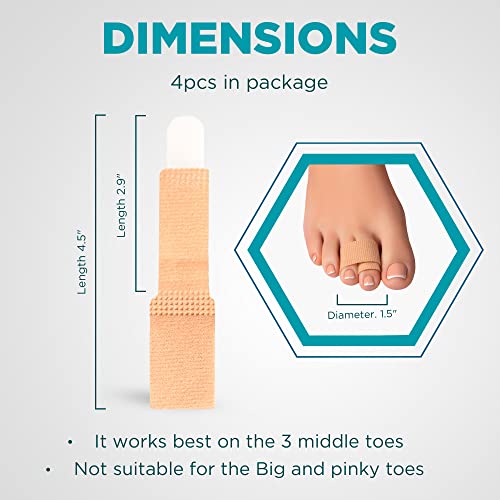 Homergy Hammer Toe Straightener Corrector Splint - 4 Broken Toe Wr...