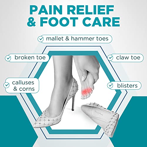 Homergy Hammer Toe Straightener Corrector Splint - 4 Broken Toe Wr...