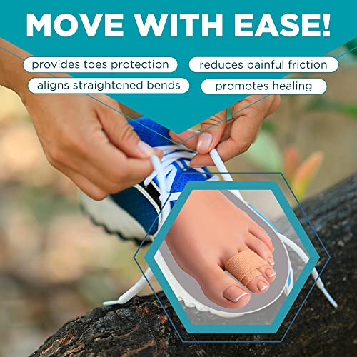 Homergy Hammer Toe Straightener Corrector Splint - 4 Broken Toe Wr...