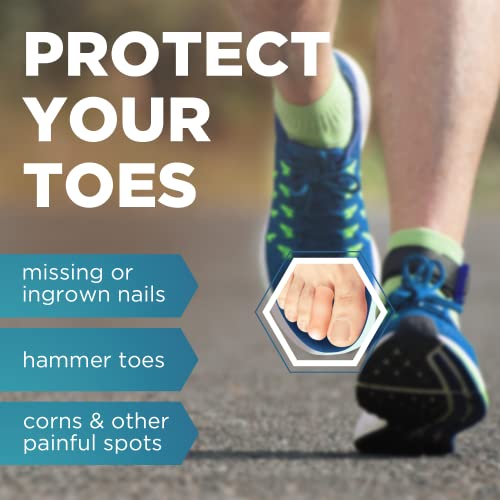 Homergy Original Soft Gel Toe Cap - 6 Small & Big Toe Protectors f...