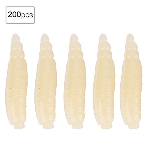 Homeriy 200pcs Fresh Water Fishing Bait Fishing Worms Artificial M...