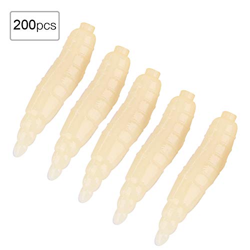 Homeriy 200pcs Fresh Water Fishing Bait Fishing Worms Artificial M...
