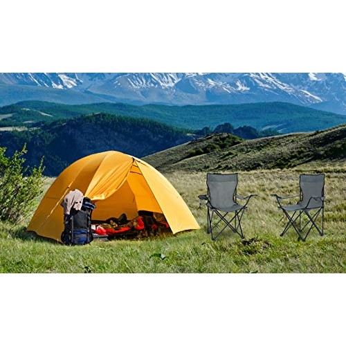 Homewell Portable Folding Chair for Outdoor, Beach and Camping Gr...