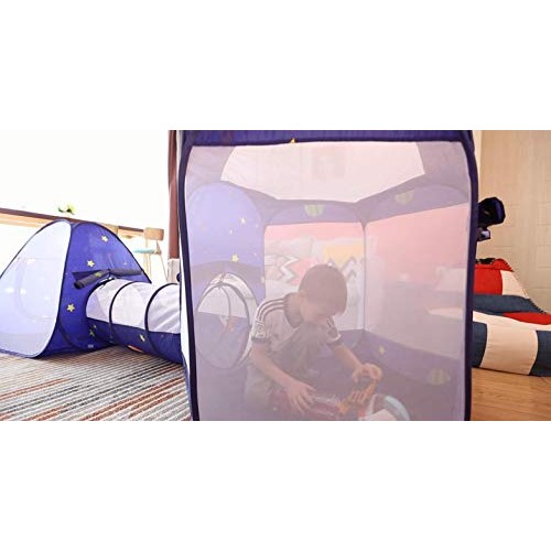 Homfu 3 in 1 Pop up Tunnel Tent for Kids Play Indoor Outdoor for C...