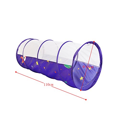 Homfu 3 in 1 Pop up Tunnel Tent for Kids Play Indoor Outdoor for C...