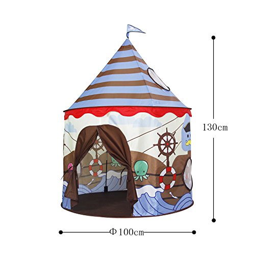 Homfu Play Tent for Kids Castle Playhouse for Children Boys Viking...