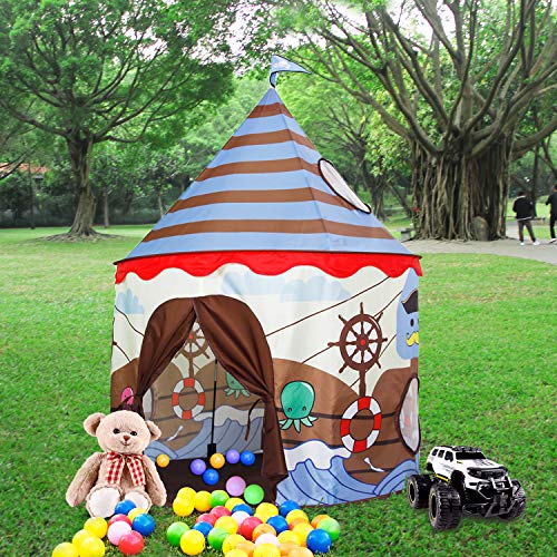 Homfu Play Tent for Kids Castle Playhouse for Children Boys Viking...
