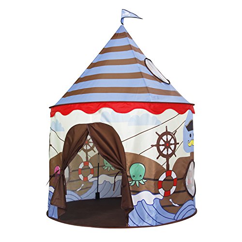 Homfu Play Tent for Kids Castle Playhouse for Children Boys Viking...