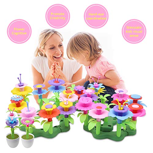 HOMILY 109 Pieces Flower Garden Building Toys for Girls, Preschool...