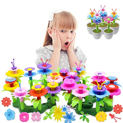 HOMILY 109 Pieces Flower Garden Building Toys for Girls, Preschool...
