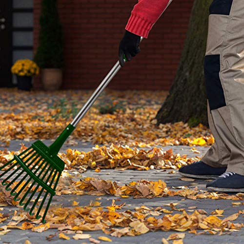 HOMIMP Adjustable Garden Leaf Rake,34 - 55 Adjustable Lightweigh...