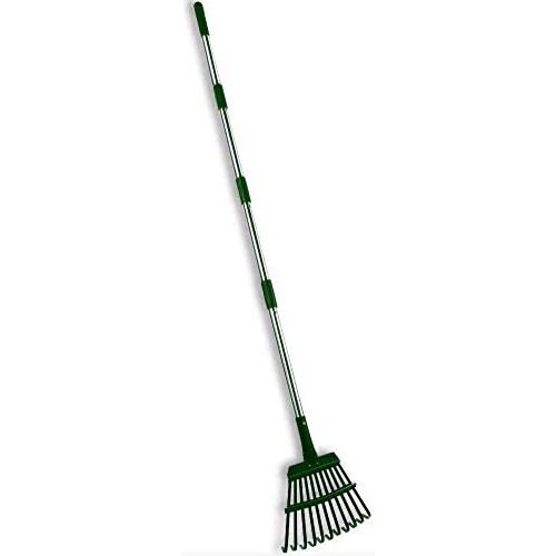 HOMIMP Adjustable Garden Leaf Rake,34 - 55 Adjustable Lightweigh...