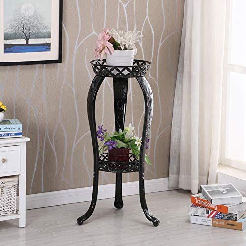 Metal Potted Plant Stand, 32inch Rustproof Decorative Flower Pot R...