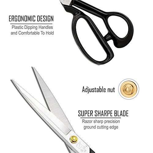 Sewing Scissors 10 Inch - Fabric Dressmaking Scissors Upholstery O...
