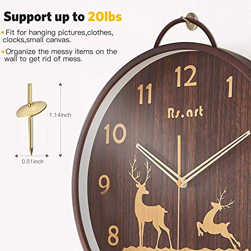 Hommie 50pcs Assorted One Step Hangers Iron Alloy Nail Hooks 20lbs...