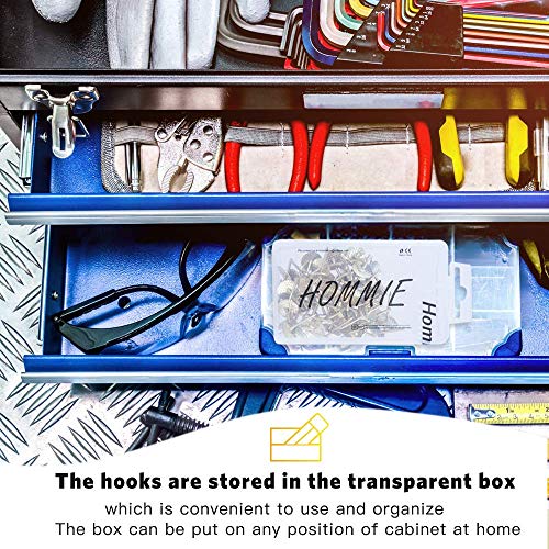 Hommie 50pcs Assorted One Step Hangers Iron Alloy Nail Hooks 20lbs...