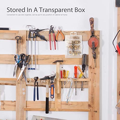 Hommie 50PCS Picture Hangers with Different Sizes，Iron Alloy Nail...