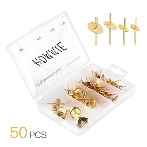 Hommie 50PCS Picture Hangers with Different Sizes，Iron Alloy Nail...