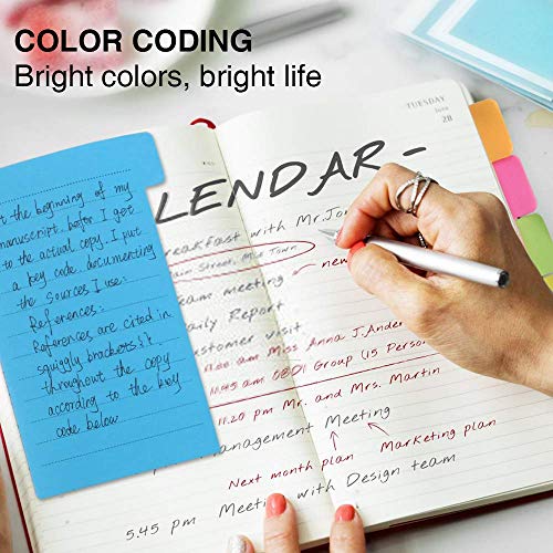 Sticky Notes Set, Hommie Colored Divider Self-Stick Notes Pads Bun...