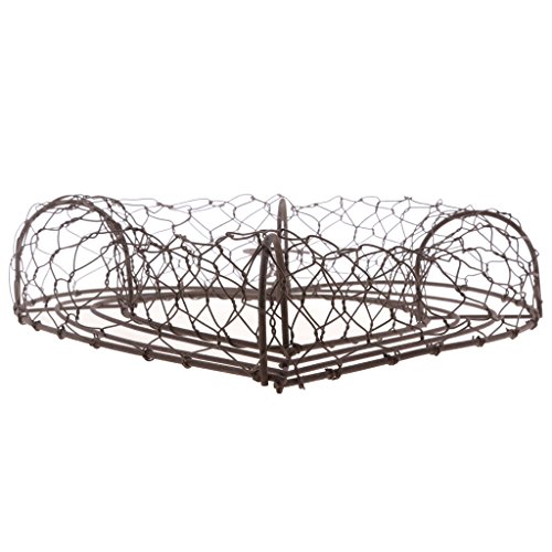 homozy Rustic Metal Cactus Planter Wire Wreath Frame Succulent Pot...