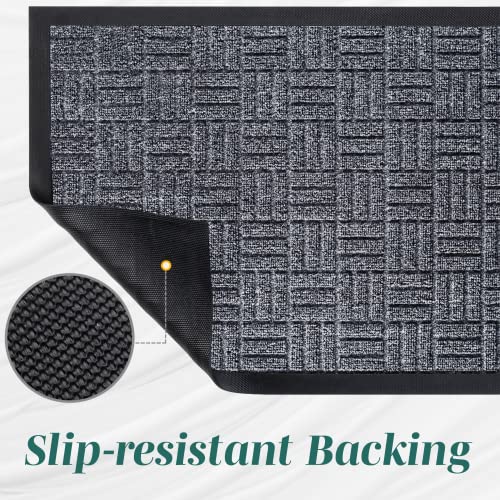 HOMWE Front Door Mats, 2 Pc Set, 29.5 x 17, All Weather Entry and ...
