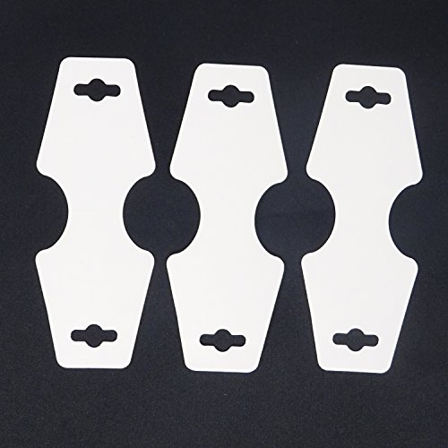 Honbay 200PCS 12 x 4.5CM Blank White Kraft Paper Jewelry Necklace ...