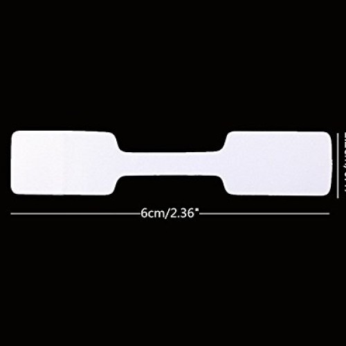 Honbay 200pcs Blank White Paper Price Tag Labels Jewelry Display C...