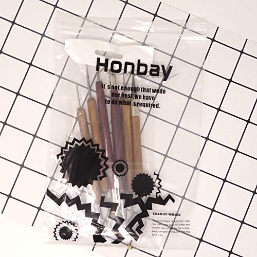 Honbay 6-Piece Wooden Handle Double Ended Modeling Tools Clay Scul...