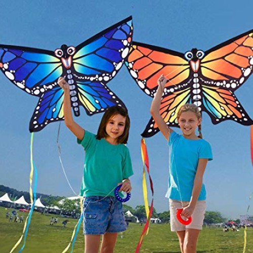 HONBO Kites for Kids, Beautiful Butterfly Kite for Adults, Easy to...