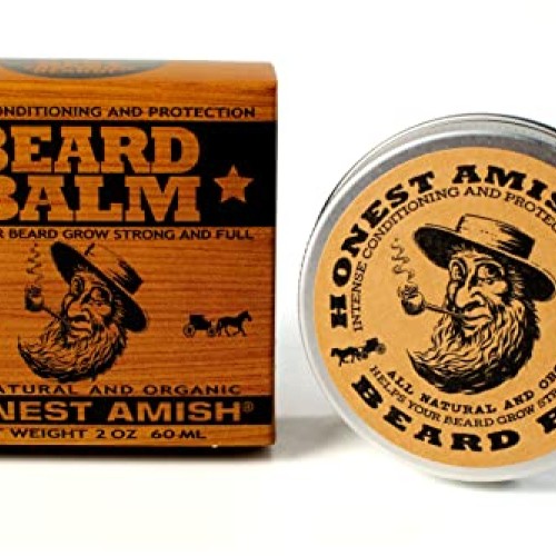 Honest Amish Beard Balm Leave-in Conditioner - Made with only Natu...