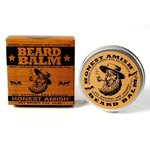 Honest Amish Beard Balm Leave-in Conditioner - Made with only Natu...
