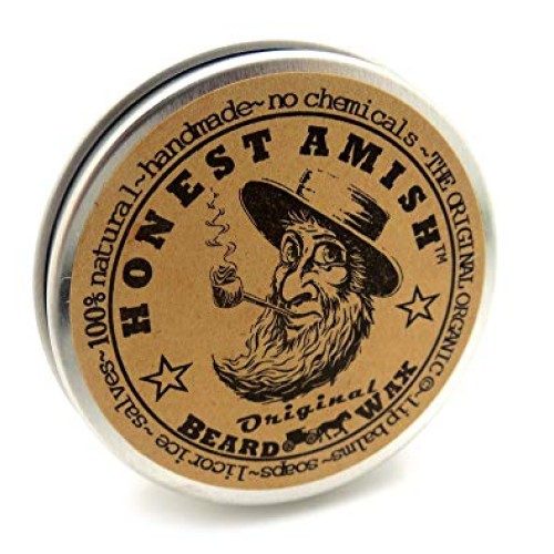 Honest Amish Original Beard Wax - All Natural and Organic- 2 ounce
