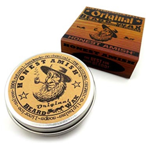 Honest Amish Original Beard Wax - All Natural and Organic- 2 ounce