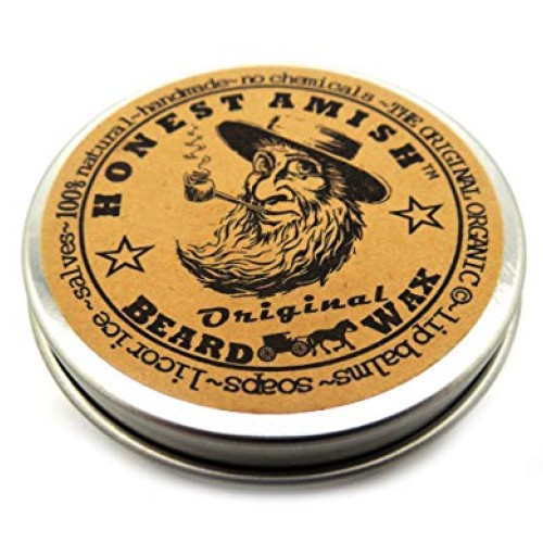 Honest Amish Original Beard Wax - All Natural and Organic- 2 ounce