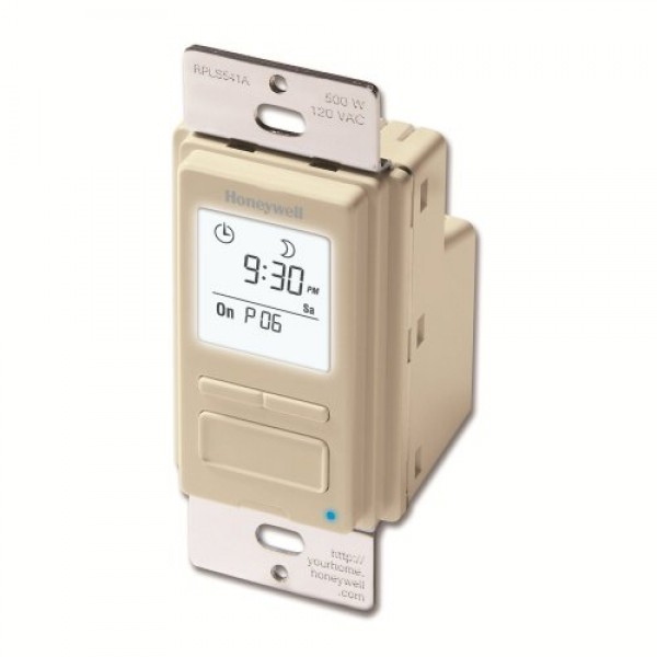 Honeywell RPLS541A1001/U EconoSWITCH 7-Day Programmable Timer for ...