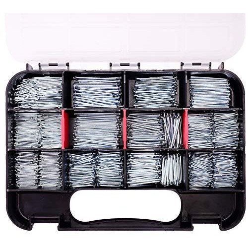 HongWay 1500pcs Hardware Nail Assortment Kit, Galvanized Nails, 12...