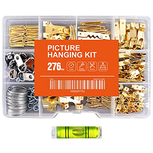 Hongway 276pcs Picture Hanging Kit, Picture Hanger Assortment, Hea...