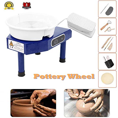 Hongzer Pottery Wheel, 25cm Pottery Forming Machine 250W/350W Elec...