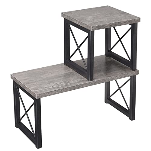 Honiter Wood Desktop Shelf, Office Desktop Storage Rack Wood Displ...