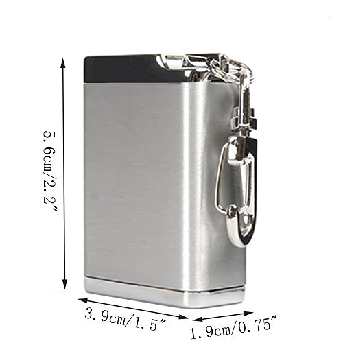 Honoro Metal Portable Ashtray,Outdoor Cigarettes Ashtray with Lid,...