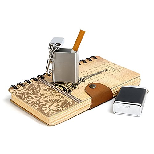 Honoro Metal Portable Ashtray,Outdoor Cigarettes Ashtray with Lid,...