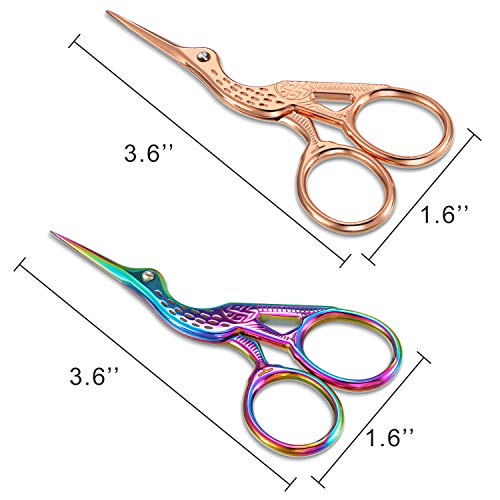 5 Pieces Stainless Steel Tip Classic Stork Scissors Crane Design 3...