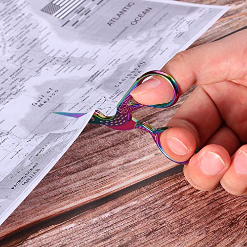 5 Pieces Stainless Steel Tip Classic Stork Scissors Crane Design 3...